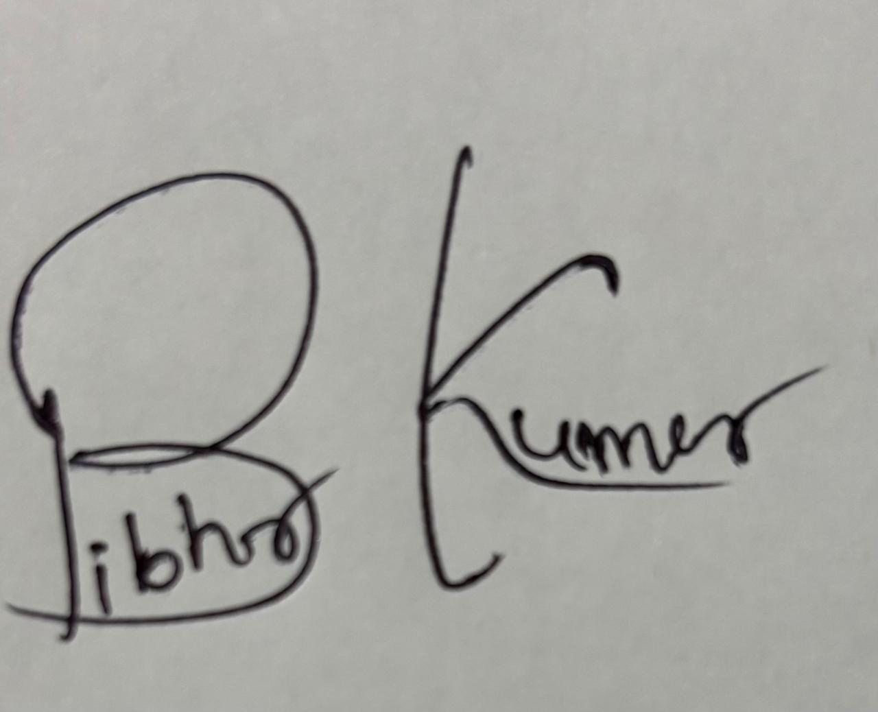 Bibhor Kumar Signature